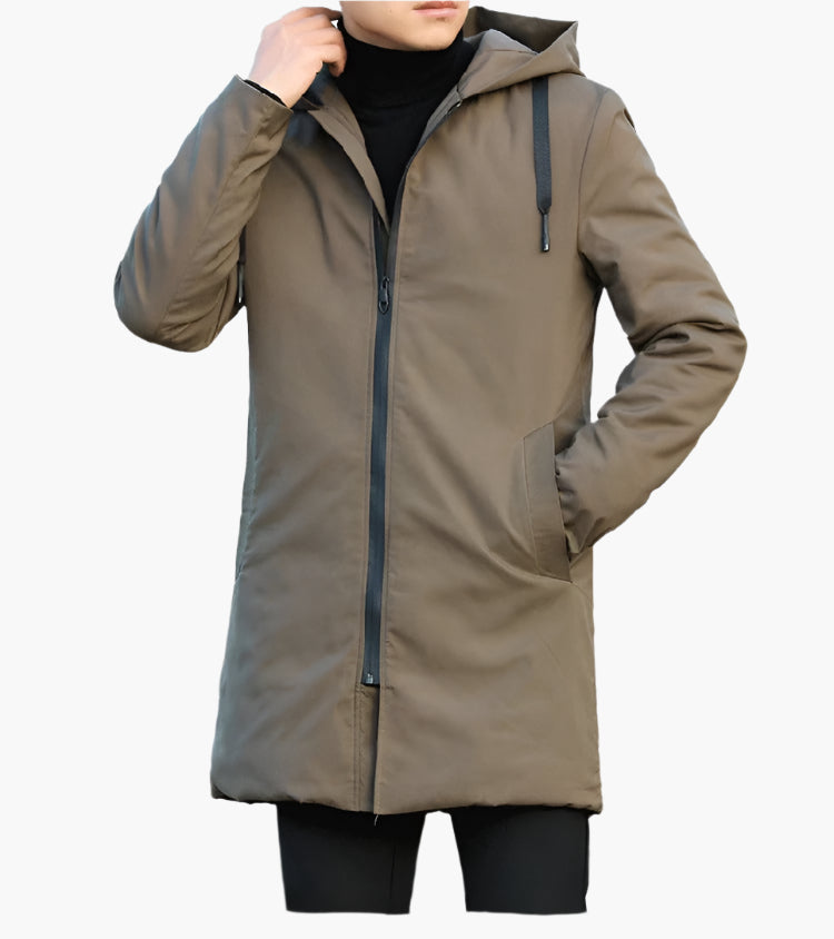 Men's Winter Jacket – Modern Outdoor Transitional Jacket with Hood, Windproof and Waterproof, Perfect for Autumn and Winter