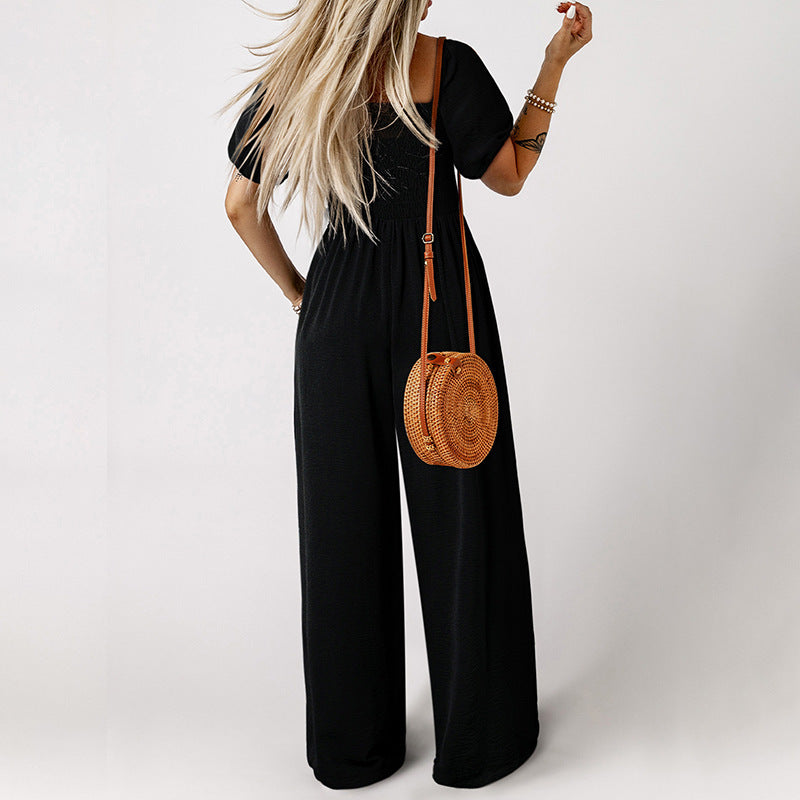 Gillian – Damen Jumpsuit mit Quadratkragen