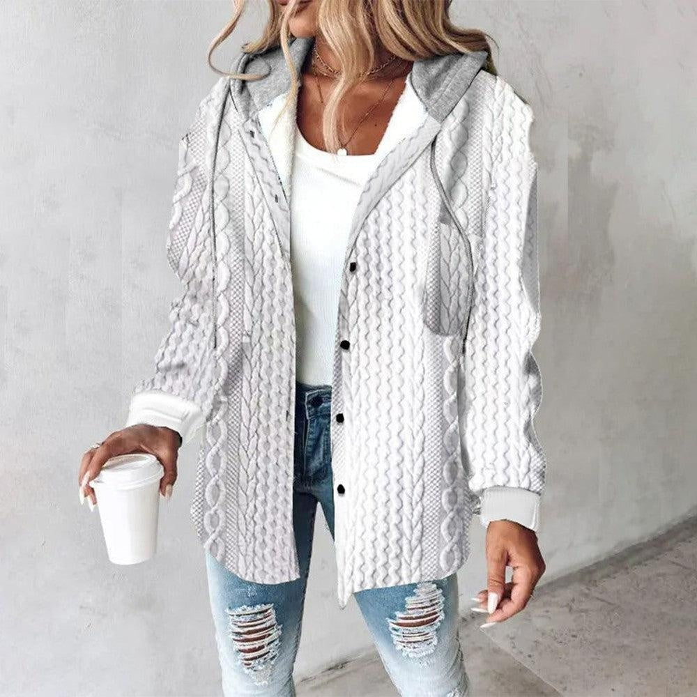Shannon – Damen Wolljacke im großen Karo-Stil