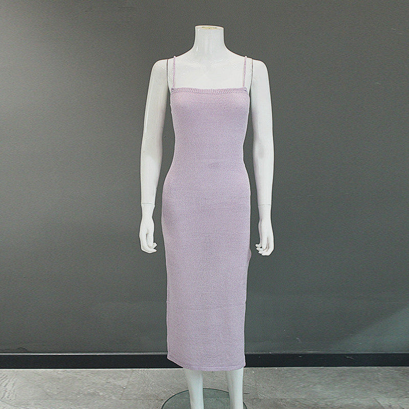 Damen Bodycon Strickkleid ärmellos – Elegantes Midi Sommerkleid für moderne Streetwear und Freizeit