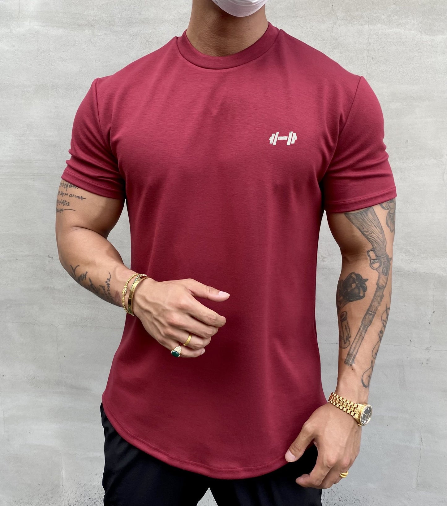 Wendy – American Slim Fit Muskel Rundsaum Kurzarmshirt