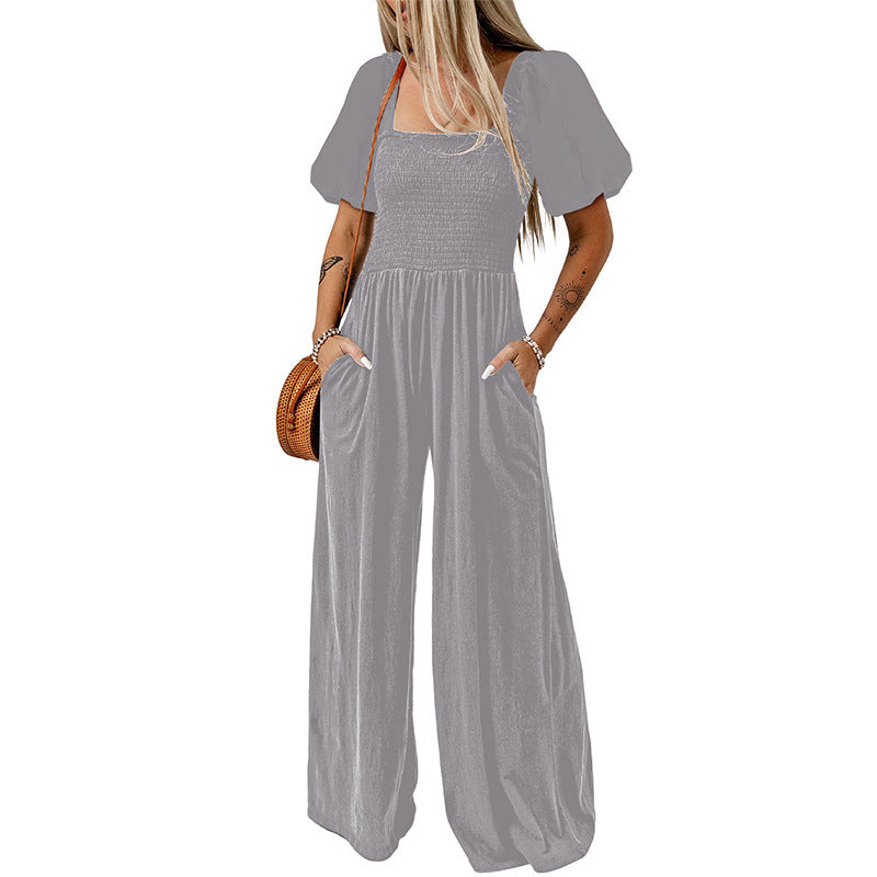Gillian – Damen Jumpsuit mit Quadratkragen
