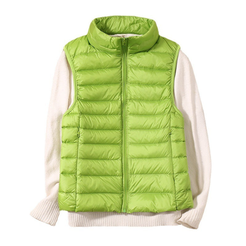 Damen Steppweste Leicht Daunenweste Modern Outdoor Alltag
