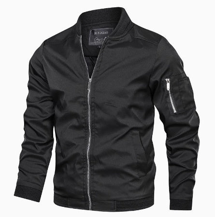 Men's Bomber Jacket Casual Streetwear – Modern Leisure Style for Everyday and City