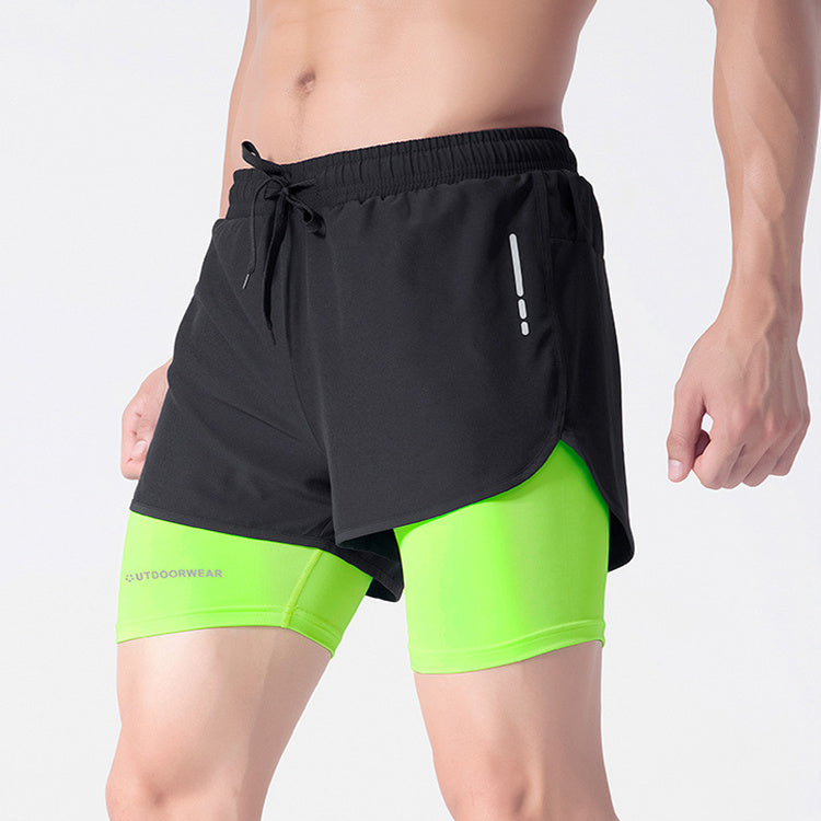 Thomas – Sportliche Herren-Shorts mit Kordelzug und doppelter Schicht