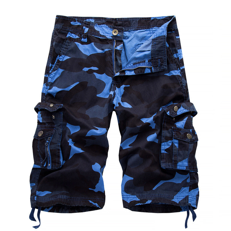 Tom – Camo Bedruckte Cargo Shorts in Kniehöhe