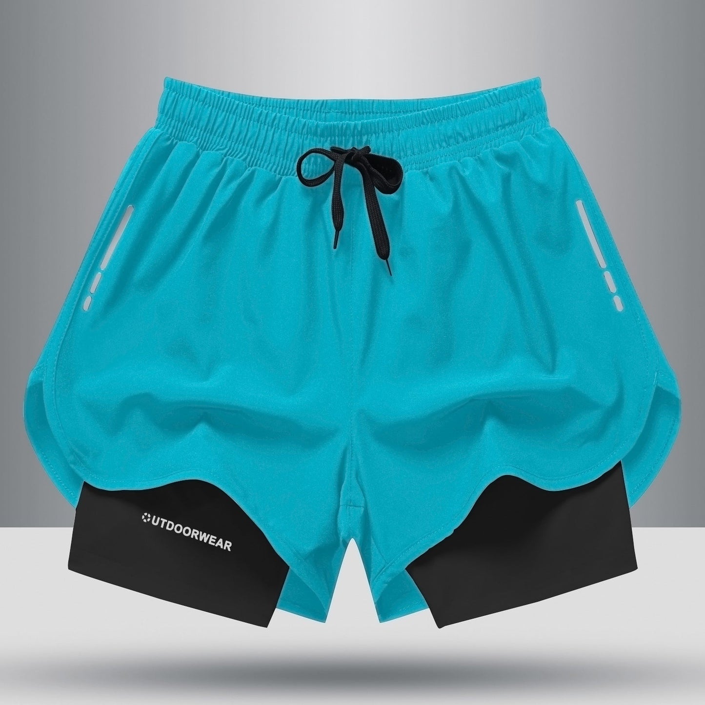 Thomas – Sportliche Herren-Shorts mit Kordelzug und doppelter Schicht