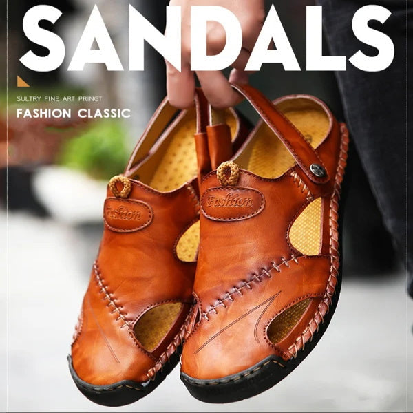 Dennis – Herren Outdoor-Sandalen aus Weichem Leder