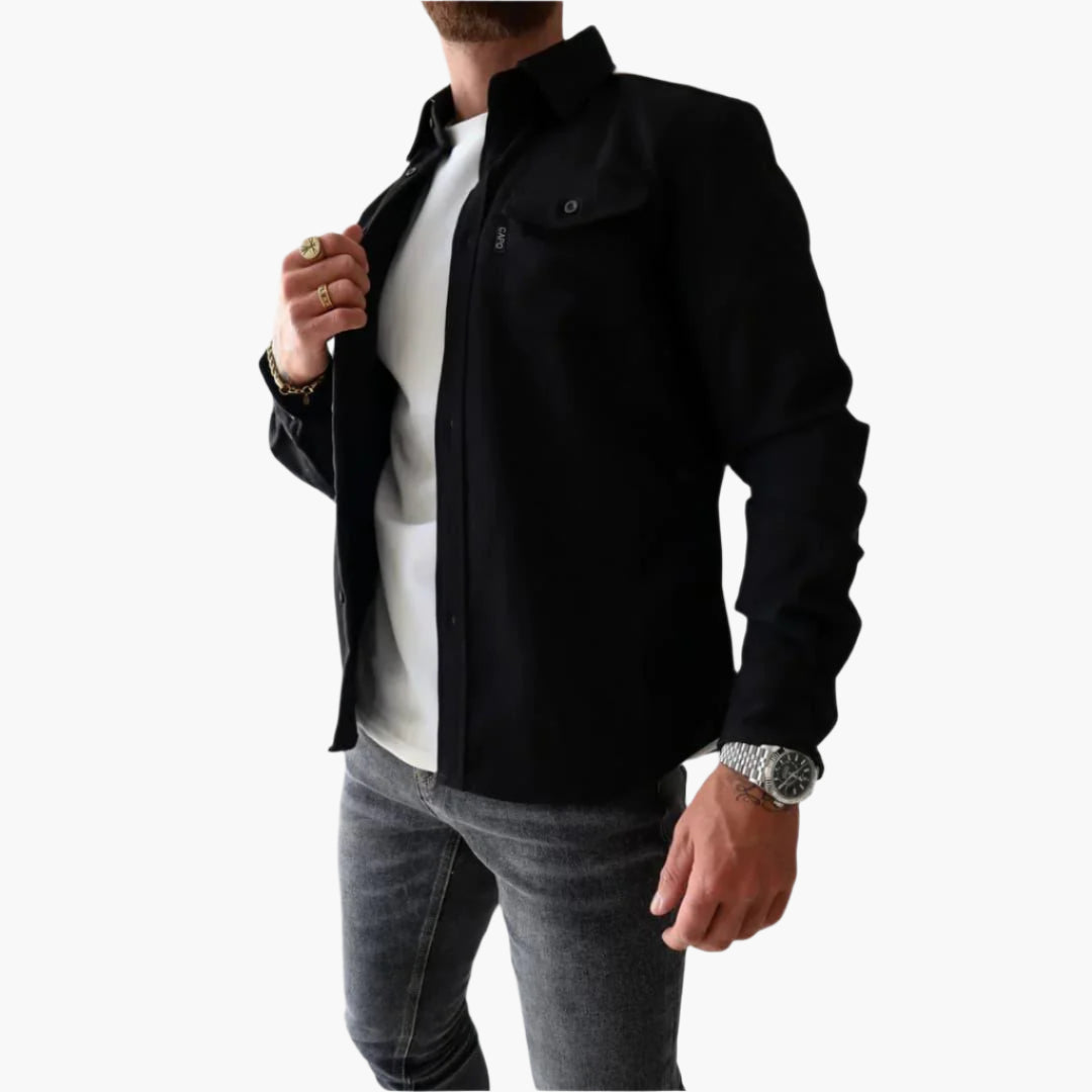 Herren Overshirt Jacke – Modernes Button-Through Design für Casual & Smart Looks