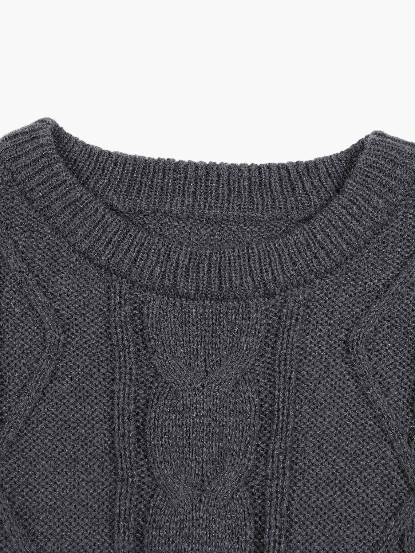 Men's knitted sweater in casual style with cable pattern – perfect for autumn and winter