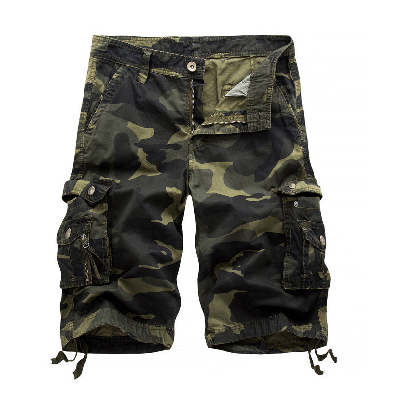 Tom – Camo Bedruckte Cargo Shorts in Kniehöhe