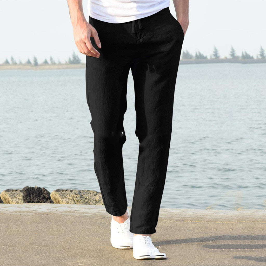 Herren Freizeithose mit Elastikbund – Lässig, Komfortabel, Perfekt für Alltag & Strand