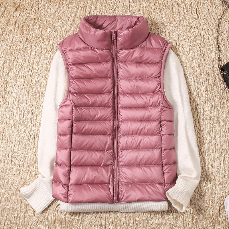 Damen Steppweste Leicht Daunenweste Modern Outdoor Alltag
