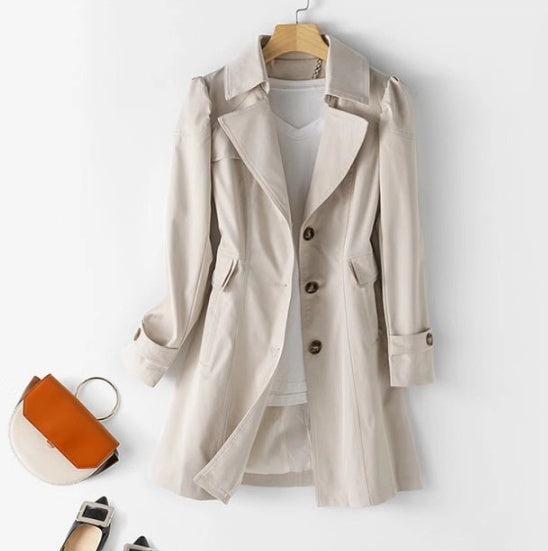 Tamara – Schlanker Damen-Trenchcoat im koreanischen Stil