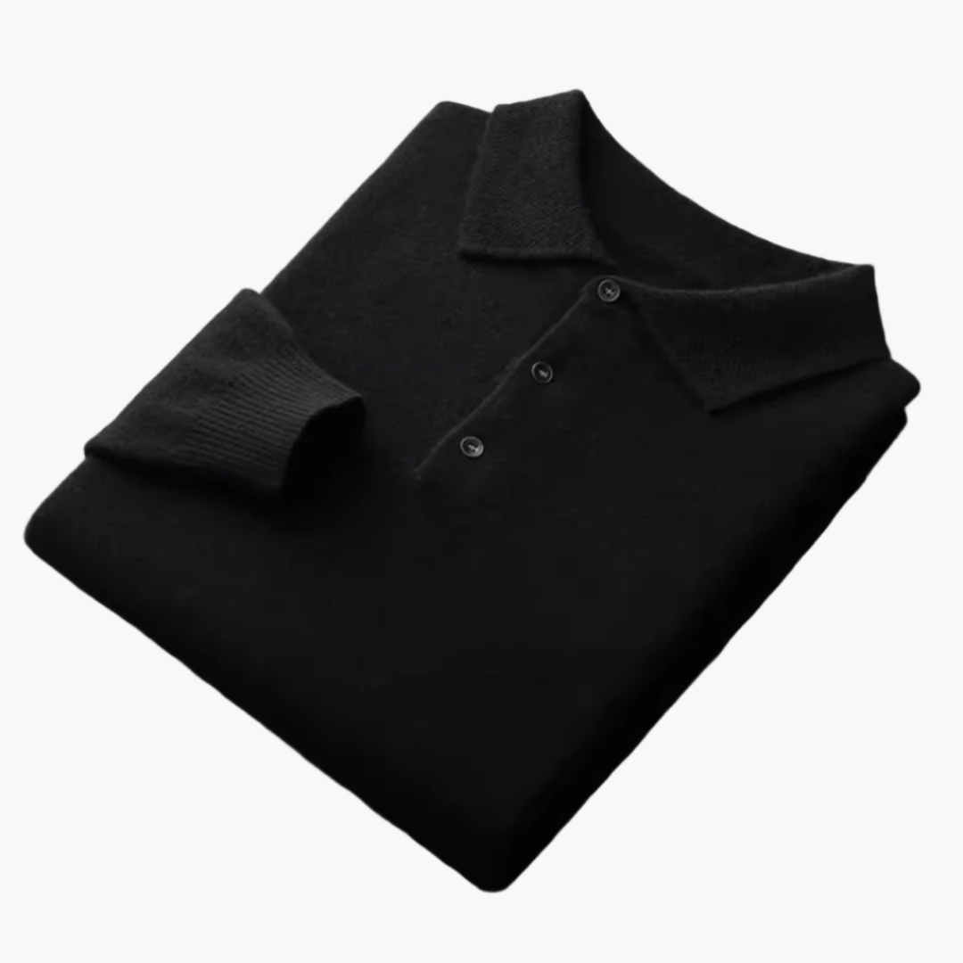 Herren Premium Wollpolo – Klassischer Strickpullover für Alltag & Business