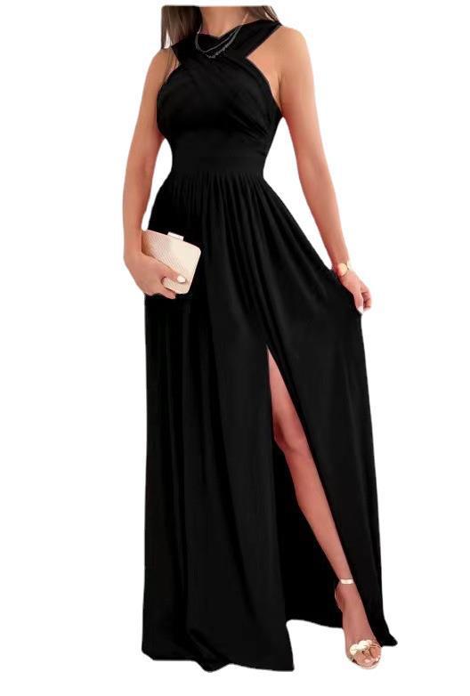 Catherine – Ärmelloses Kleid mit Nackenhängung