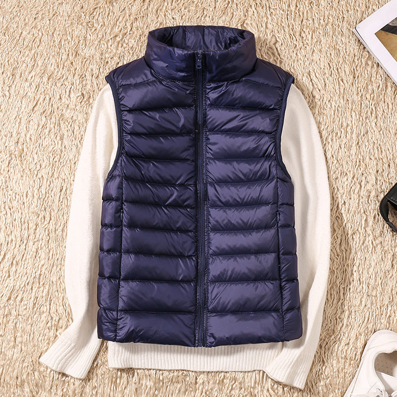 Damen Steppweste Leicht Daunenweste Modern Outdoor Alltag