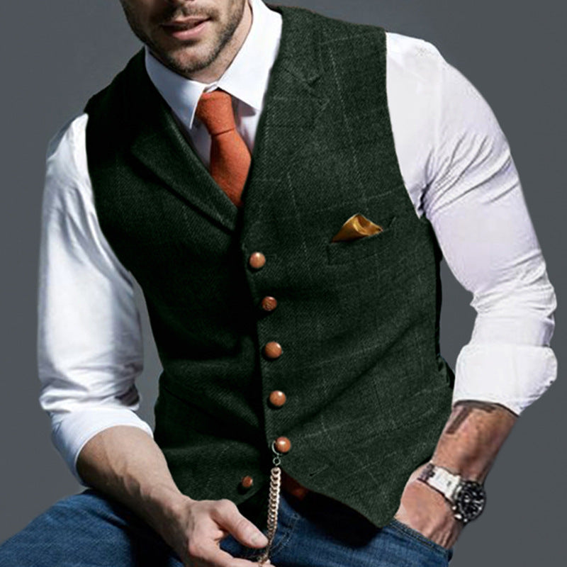 Conrad – Casual Check Slim Fit Men's Vest