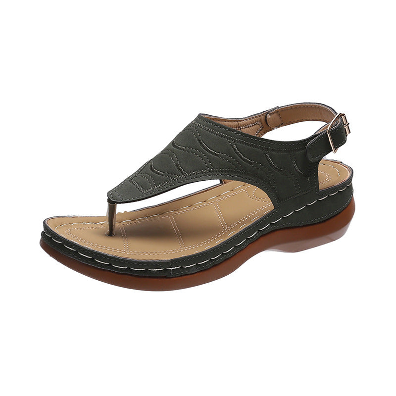 Julia – Keilabsatz Flip Flop Sandalen für Damen