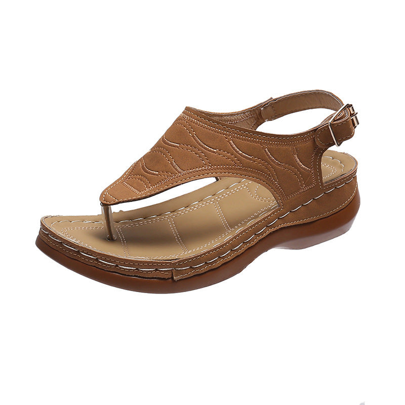 Julia – Keilabsatz Flip Flop Sandalen für Damen