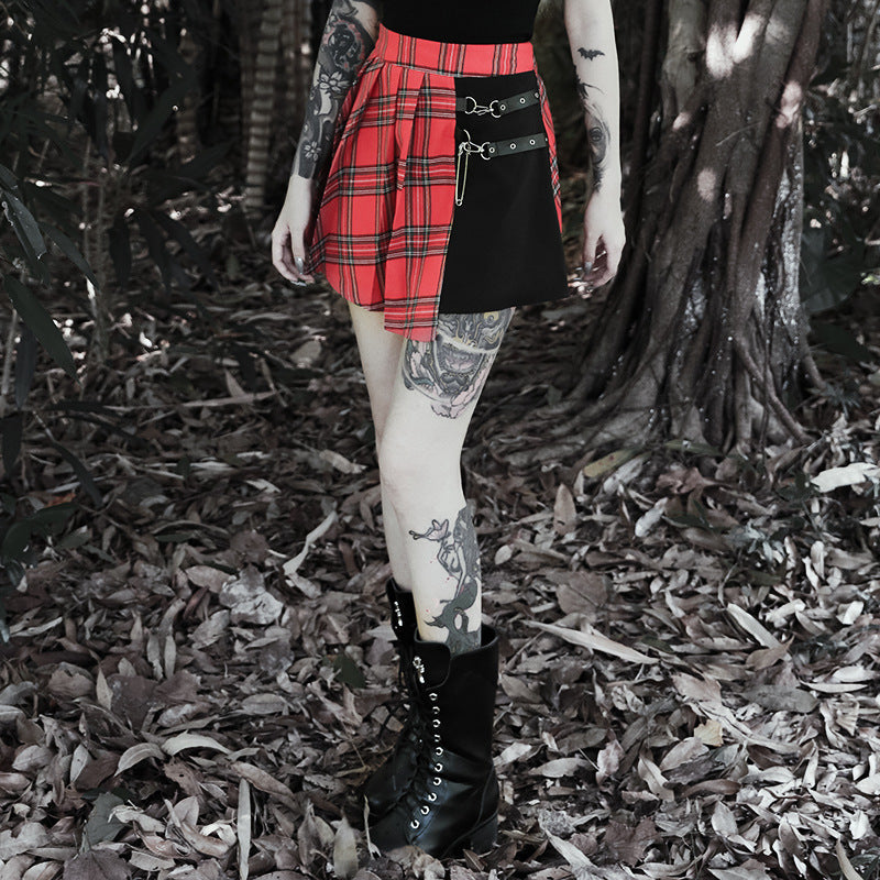 Sara – Faltenrock im Gothic-Stil für Damen