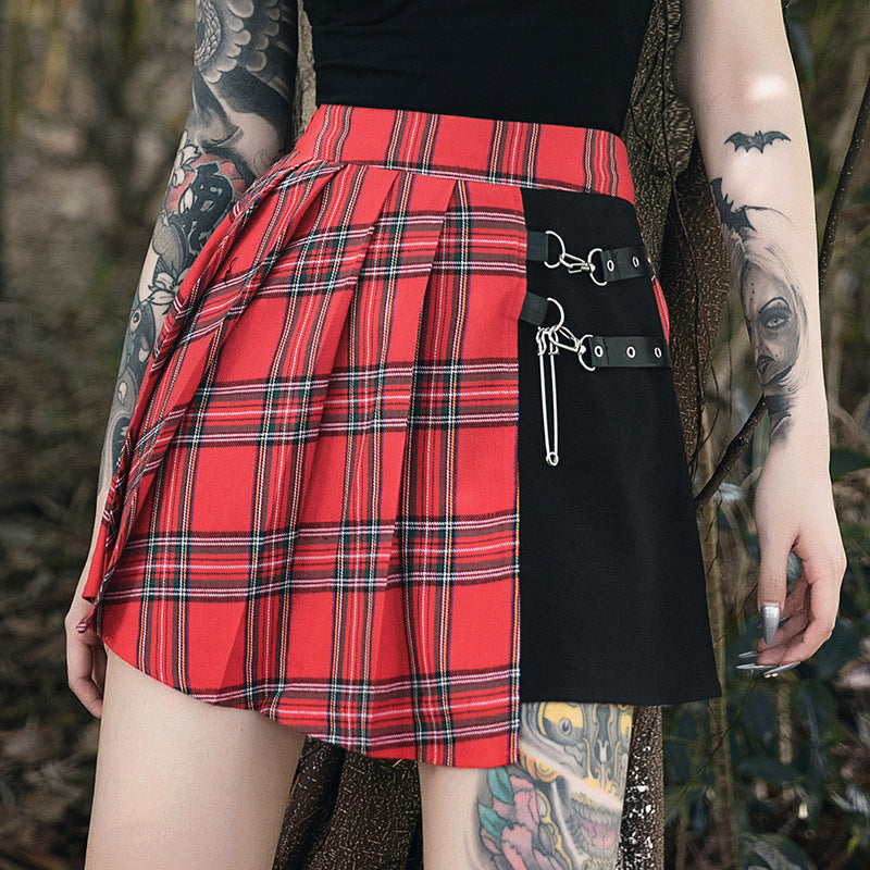 Sara – Faltenrock im Gothic-Stil für Damen