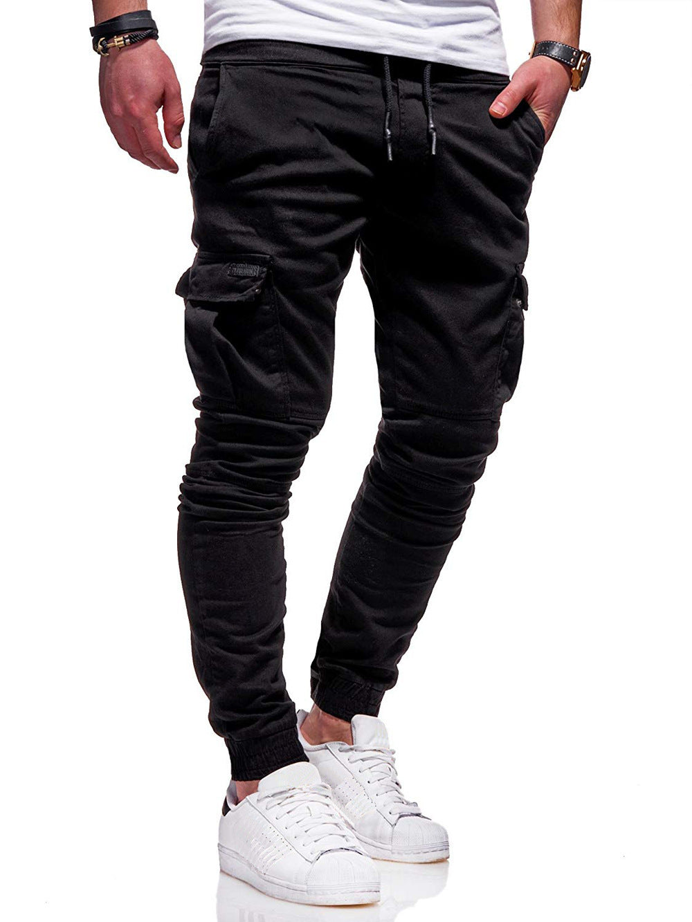 Gordon – Casual jogging pants made of vegan leather