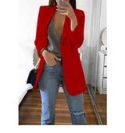 Georgina – Slim women's blazer with solid color design
