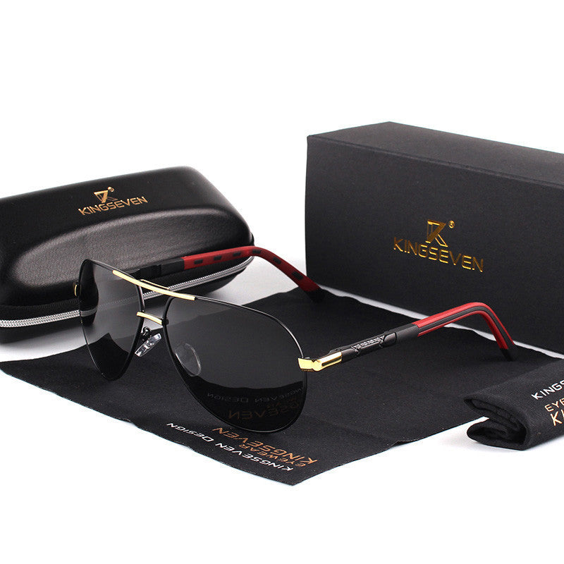 Herren Aviator Polarisierte Sonnenbrille – Stilvolle Allround-Sonnenbrille für Alltag, Sport & Autofahren