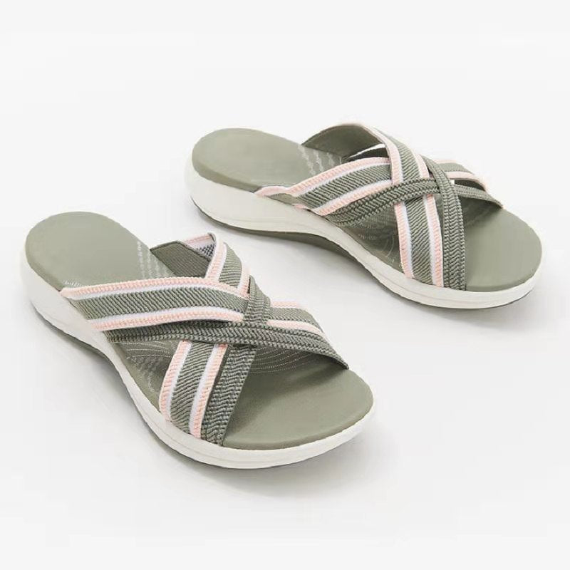 Sophia – Freizeit Plateau-Strandsandalen