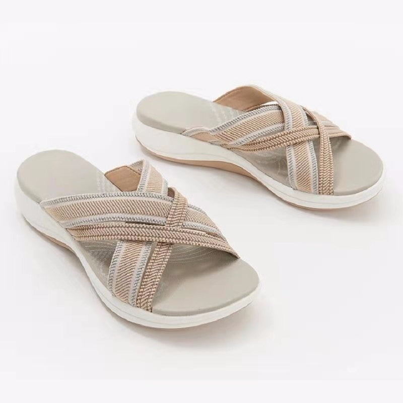 Sophia – Freizeit Plateau-Strandsandalen