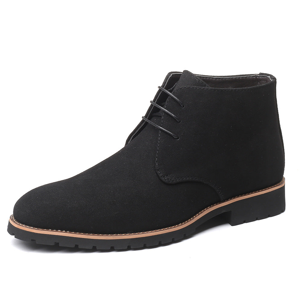 Jeff – Pointed casual boots made of vegan leather