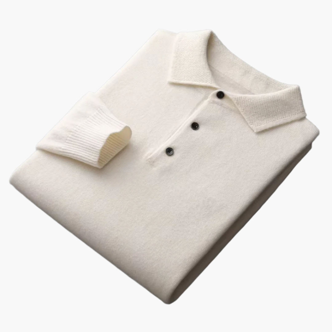Herren Premium Wollpolo – Klassischer Strickpullover für Alltag & Business
