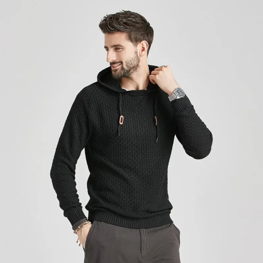 Herren Kapuzenpullover Kariert – Moderner Freizeit Hoodie mit Komfort und Stil