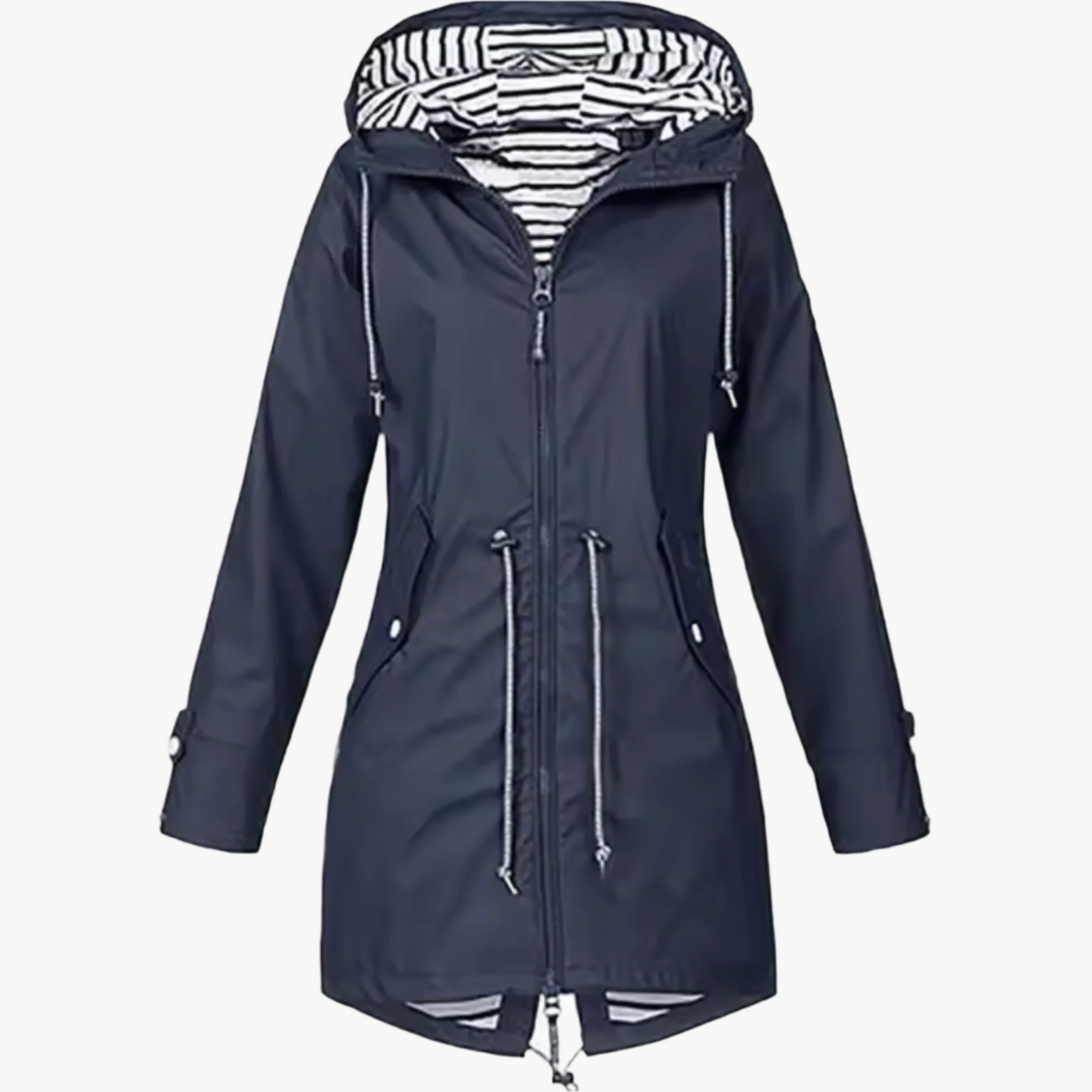 Damen Outdoor Regenjacke mit Kapuze – Wasserdichte Windjacke für Freizeit, Wandern & Alltag
