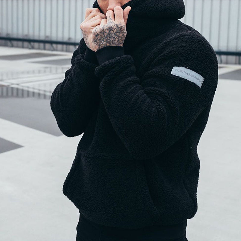 Herren Kapuzenpullover Plüsch Style – Gemütlicher Freizeit Hoodie für maximalen Komfort