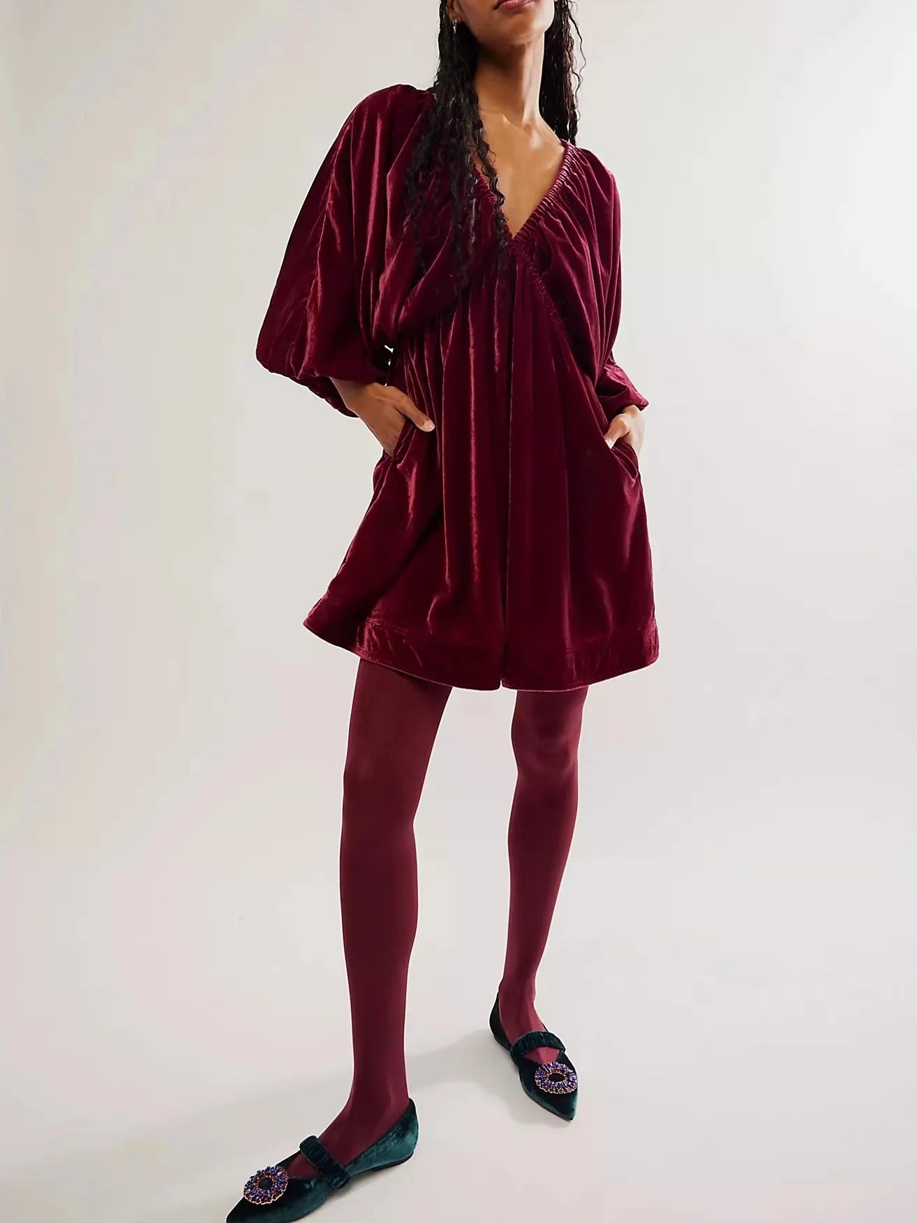 Francesca – Samt Mini-Kleid für Damen