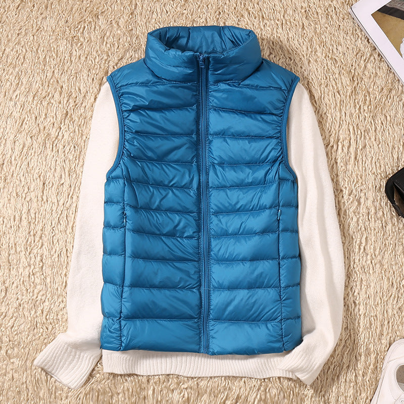 Damen Steppweste Leicht Daunenweste Modern Outdoor Alltag