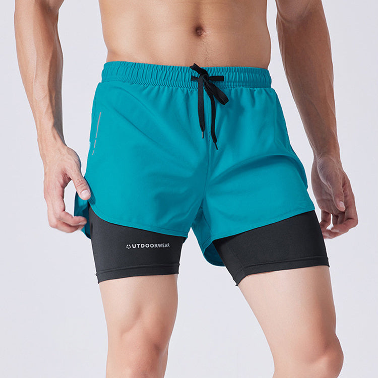 Thomas – Sportliche Herren-Shorts mit Kordelzug und doppelter Schicht