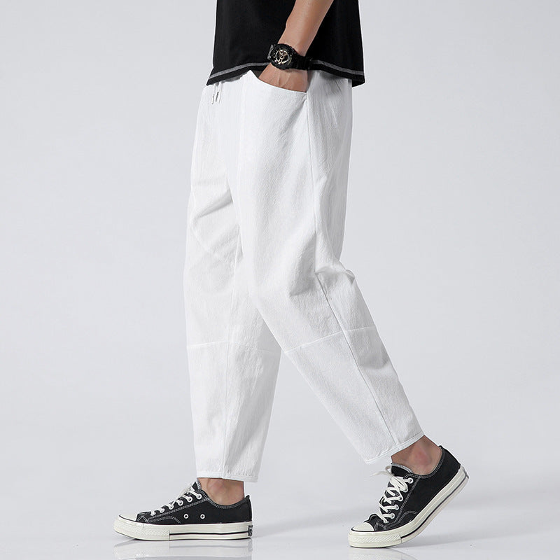 Herren Haremhose Casual Loose Fit – Lässige Freizeithose im modernen Streetwear-Stil
