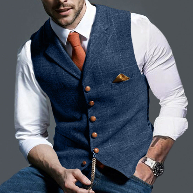 Conrad – Casual Check Slim Fit Men's Vest