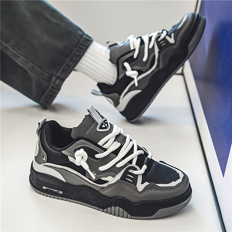 Herren Sneaker Low Streetwear Chunky Freizeitschuhe für Herbst und Sport