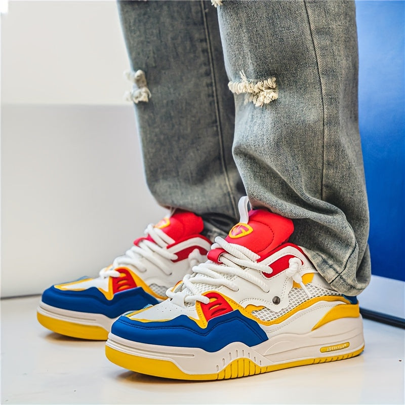Herren Sneaker Low Streetwear Chunky Freizeitschuhe für Herbst und Sport