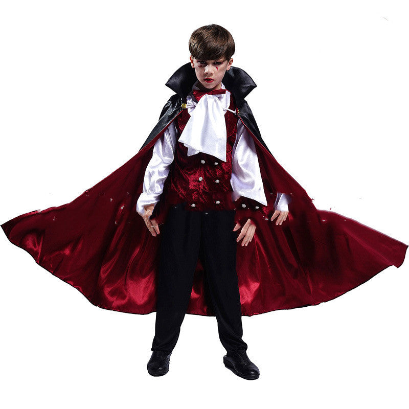 Children's Halloween Vampire Costume – Boys' Outfit for Spooky Parties & Carnival