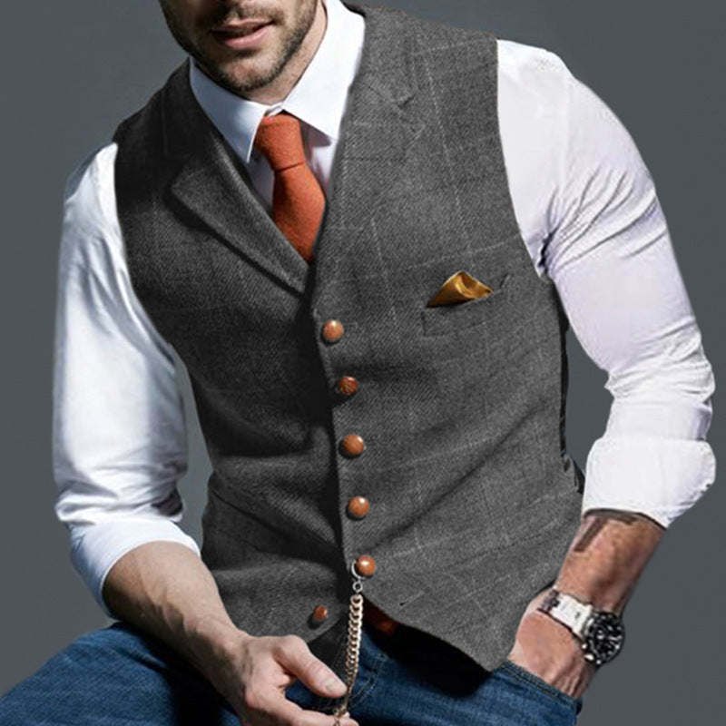 Conrad – Casual Check Slim Fit Men's Vest