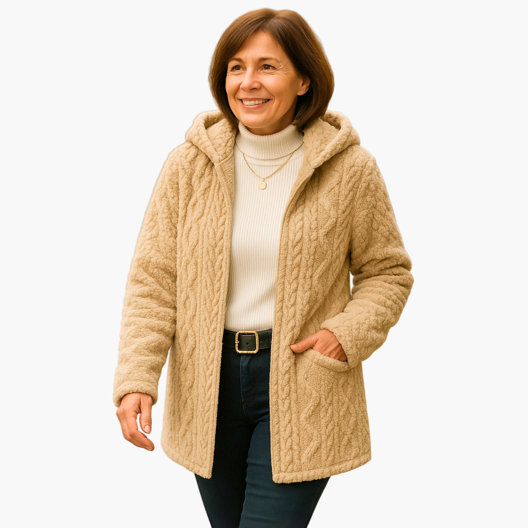 Women's hooded jacket in quilted look for everyday and leisure