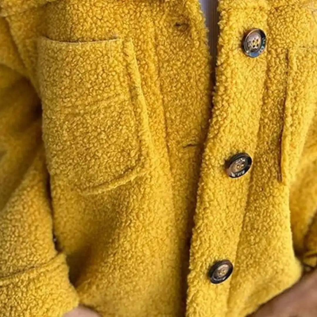 Damen Teddy Fleece Jacke – Modische Sherpa Übergangsjacke für Alltag und Freizeit