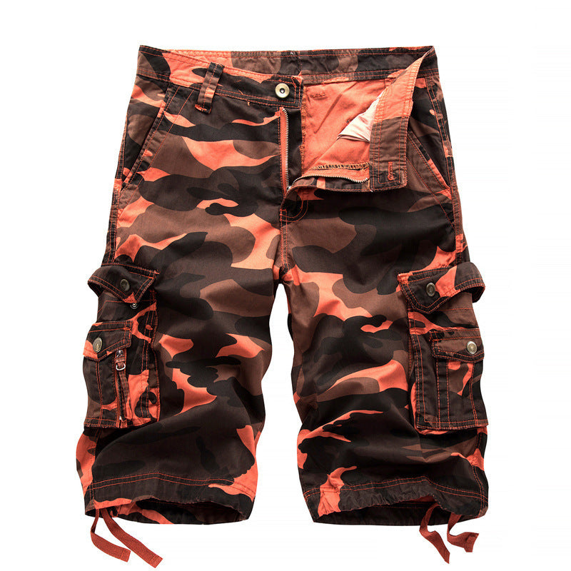 Tom – Camo Bedruckte Cargo Shorts in Kniehöhe