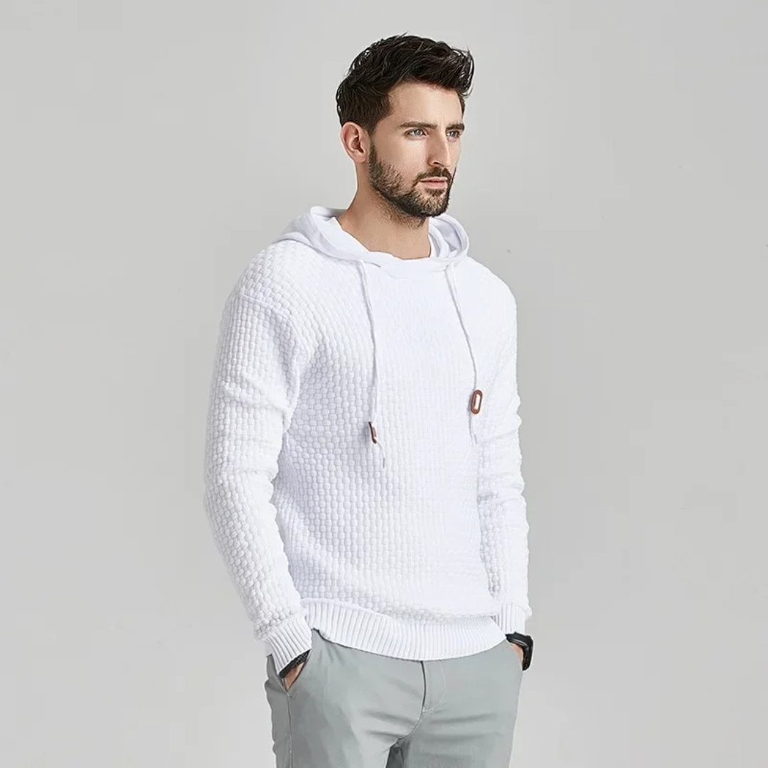 Herren Kapuzenpullover Kariert – Moderner Freizeit Hoodie mit Komfort und Stil