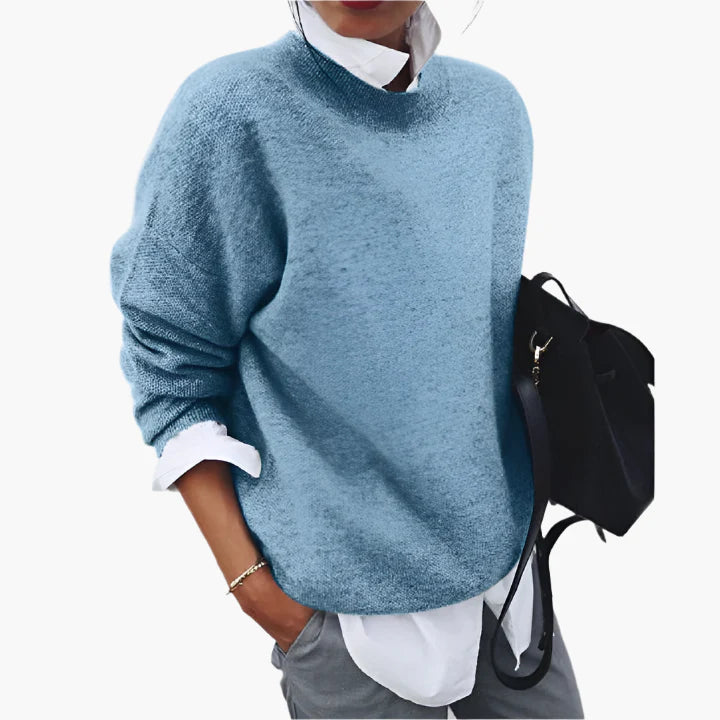 Damen Strickpullover Oversize Elegant Freizeit Herbst Winter